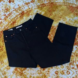 Levi’s Ribcage Straight Ankle Black Jeans